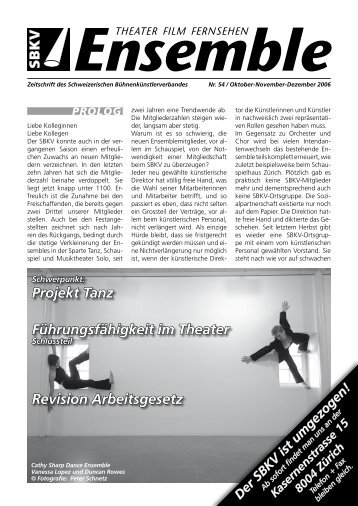 Projekt Tanz Führungsfähigkeit im Theater Revision ... - SBKV