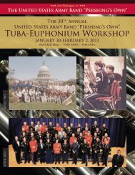 Tuba-Euphonium Workshop - The United States Army Band