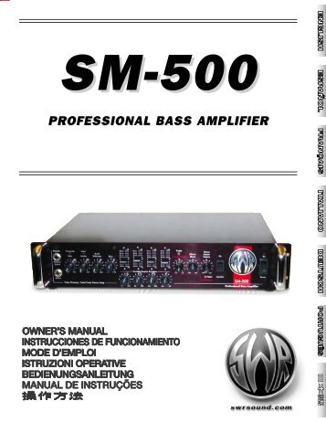 PROFESSIONAL BASS AMPLIFIER - SWR