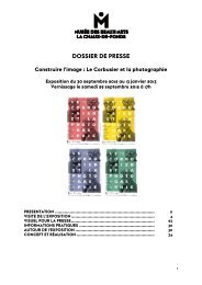 DOSSIER DE PRESSE Construire l'image - Fondation Le Corbusier