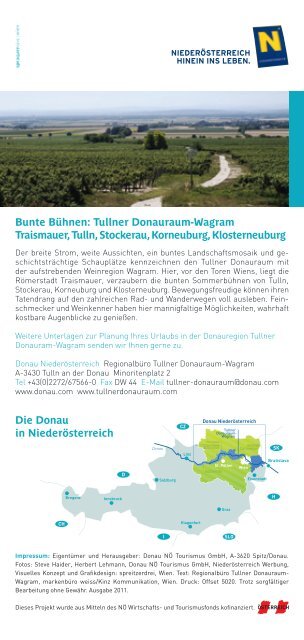 Heurigenkalender Tullner Donauraum-Wagram - Wachau