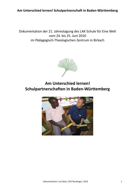 Am Unterschied lernen! - Landesarbeitskreis Schule für eine Welt ...