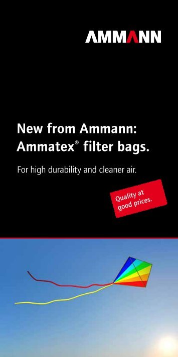 New from Ammann: Ammatex® filter bags.