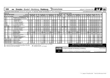 326 Dresden - Boxdorf - Moritzburg - Radeburg