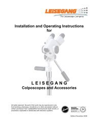 Colposcopes from - Leisegang Feinmechanik Optik GmbH