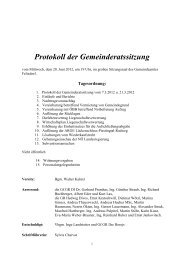 Protokoll der GR-Sitzung vom 20.06.2012 - Felixdorf