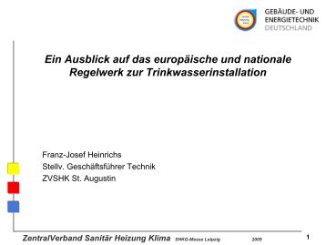 Ein Ausblick auf das europäische und nationale ... - Leipziger Messe