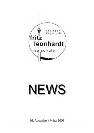 26. Ausgabe - Fritz-Leonhardt-Realschule