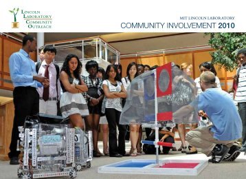 Community involvement 2010 - MIT Lincoln Laboratory