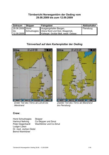 Törnbericht Norwegen 2009