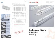 Flyer Balkenleuchten - Firalux