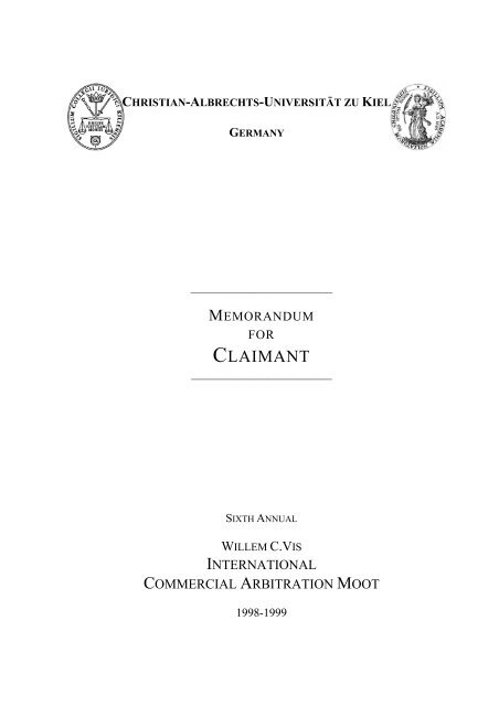 memorandum for claimant - CISG Database