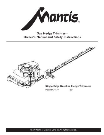 Gas Hedge Trimmer - Mantis