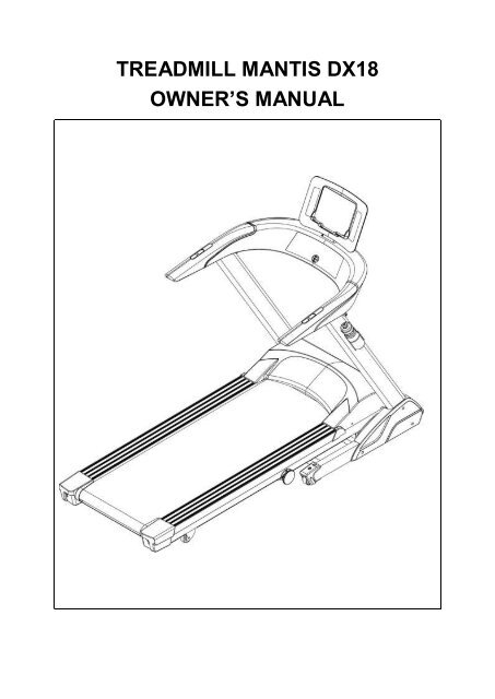 Healthstream DX18 Mantis Treadmill - The Fitness Generation