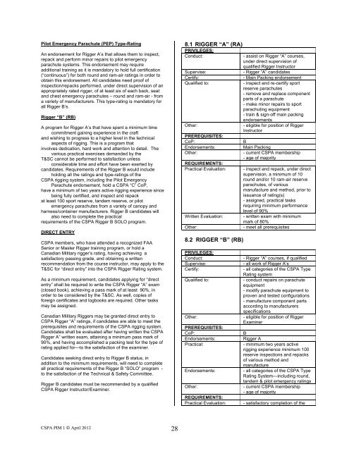 PIM 1 2012 Final - Canadian Sport Parachuting Association