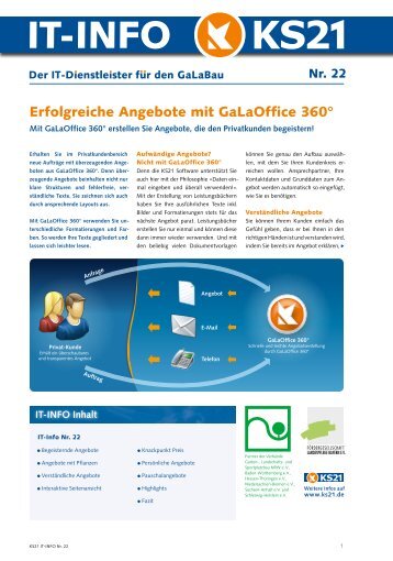 IT-Info 22 - KS21 Software & Beratung GmbH