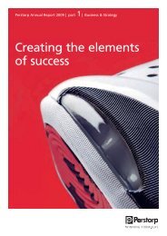 Creating the elements of success - Perstorp