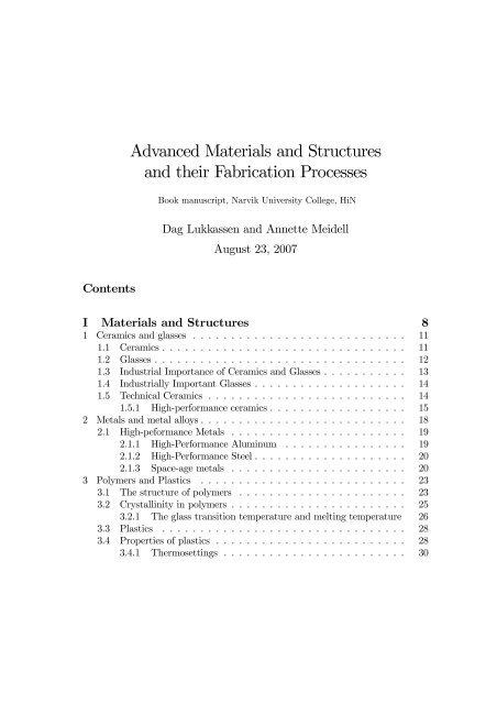 Advanced Materials and Structures and their Fabrication  - Aimme