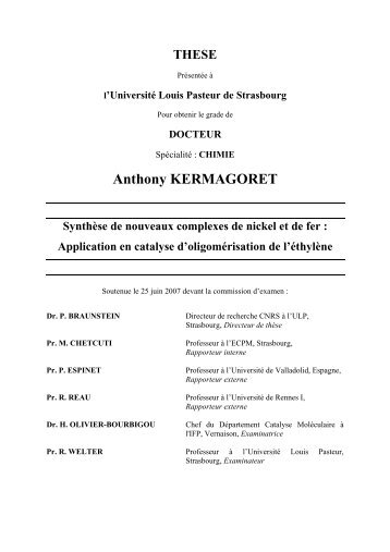 Anthony KERMAGORET - THESES ET MEMOIRES DE L'UDS
