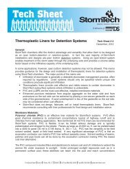 StormTech Chambers For Residential Downspout Drainage Systems.