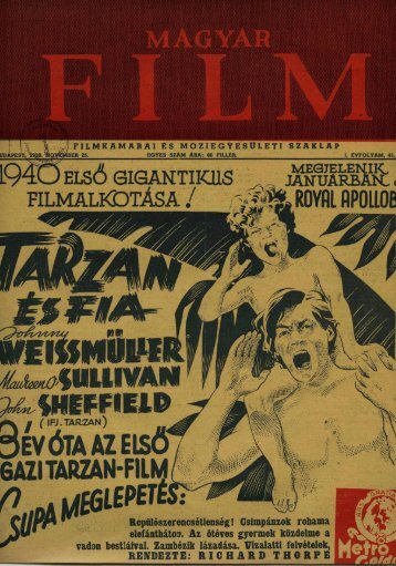 Magyar Film - 1. évf. 41. sz. (1939. november 25.) - EPA