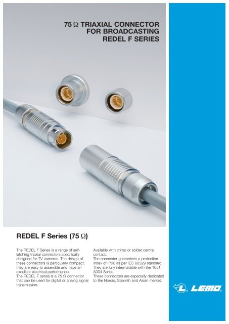 REDEL F Series - LEMO Connectors Benelux