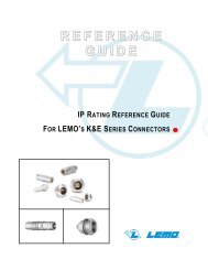 IP Rating Reference Guide - Lemo