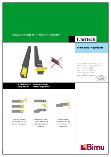Hakenstahl mit Wendeplatte - Friedrich Britsch GmbH & Co. KG