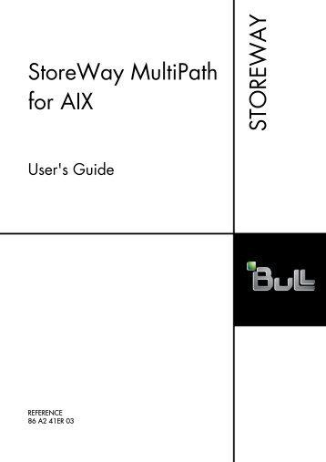 86A241ER03-StoreWay MultiPath for AIX - User's Guide-2009