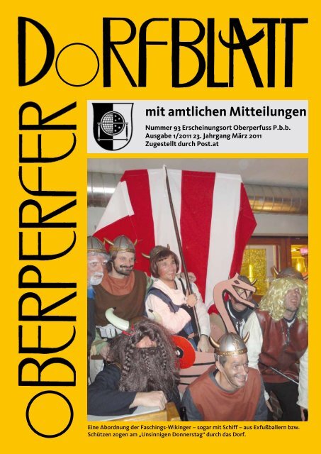 Oberperfer Dorfblatt - Gemeinde Oberperfuss