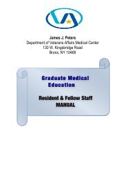 Graduate Medical Education Resident & Fellow Staff MANUAL 2011 ...