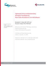 Colley and Stead White Paper on Autostainer Link 48 software - Dako
