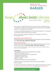 Karger eBooks Serials Collection