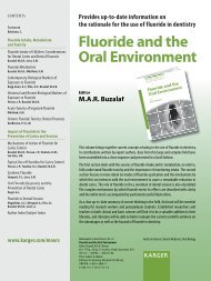 Fluoride and the Oral Environment - Karger