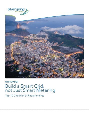 Build a Smart Grid, not Just Smart Metering - Silver Spring Networks