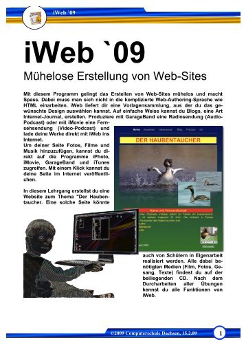 iWeb `09 - Computerschule Dachsen