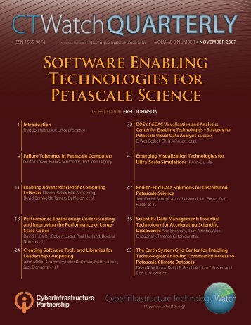 SOFtwARE ENAbliNG TEchNOlOGiES FOR PEtAScAlE SciENcE