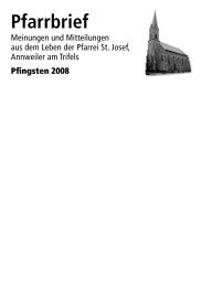 Pfarrbrief Pfingsten 2008 - Kirche Annweiler