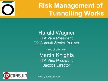 Risk Management of Tunnelling Works - ITA - AITES
