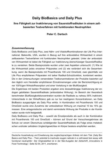 Daily BioBasics und Daily Plus - deutsch 28.07.2011