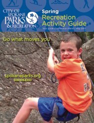Get Out And Play! - City of Spokane Parks and Recreation