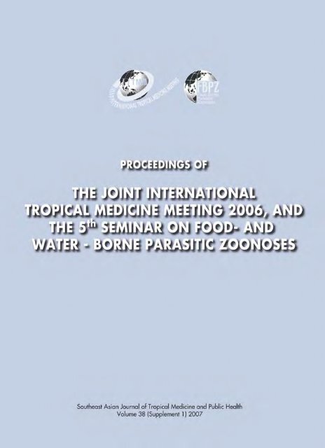 AND WATER - BORNE PARASITIC ZOONOSES - Faculty of Tropical