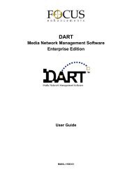 DART Media Network Management Software, Enterprise Edition ...