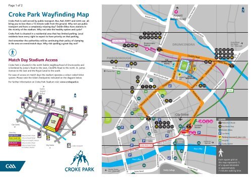 Croke Park Wayfinding Map Croke Park Wayfinding Map