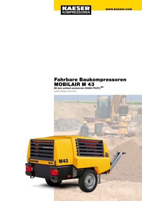 Fahrbare Baukompressoren MOBILAIR M 43 - KAESER ...