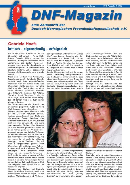 Magazin 4-2006 neu - Deutsch-Norwegische ...