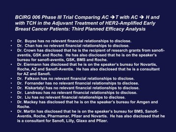 BCIRG 006 Phase III Trial Comparing AC →T with AC → H and ...