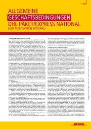 Nachforschungsauftrag (national) - DHL