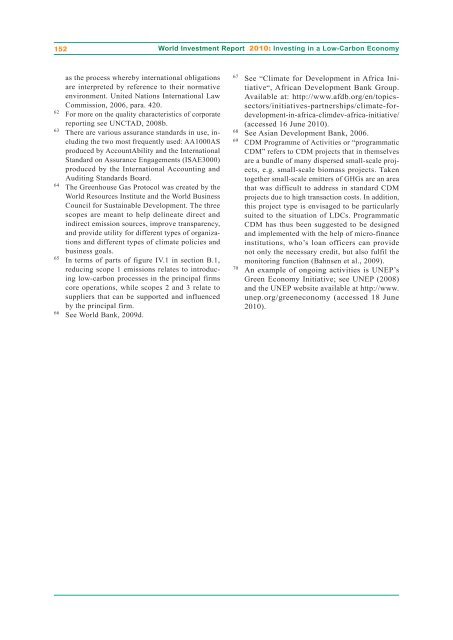 UN World Investment Report 2010 - Office of Trade Negotiations