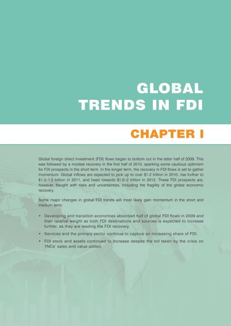 UN World Investment Report 2010 - Office of Trade Negotiations